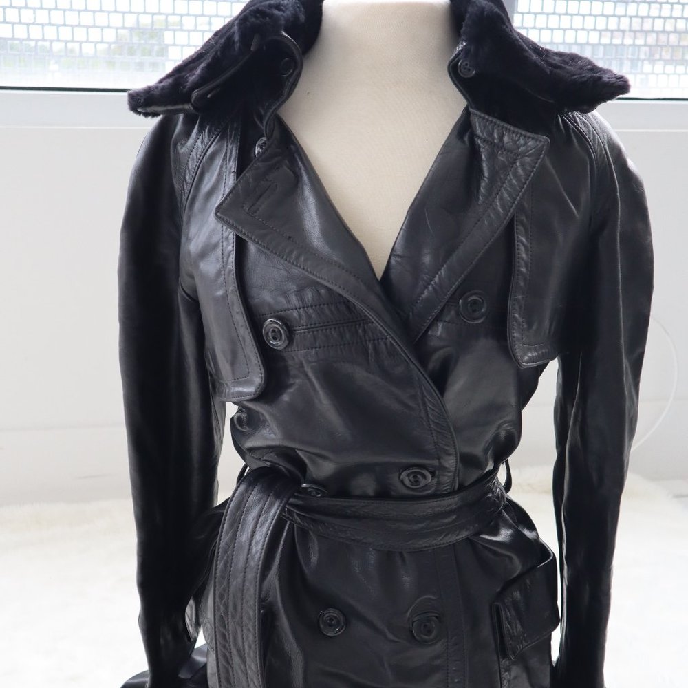Marc Jacobs Leather Coat - Vintage